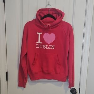 I Love Dublin Pink Hoodie